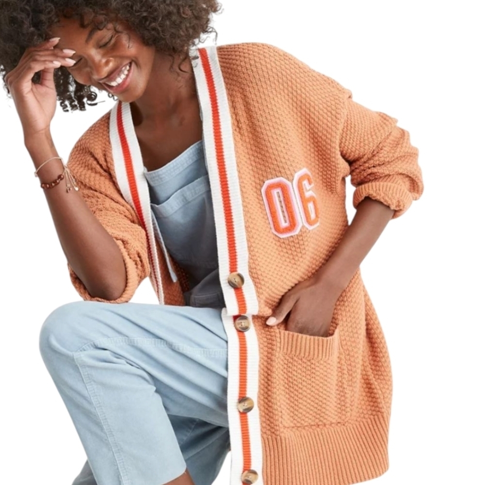 Aerie Women's Oversized Varsity Cardigan NWOT